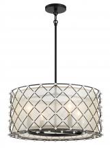  2864-66A - Sheer Elegance - 4 Light Convertible Pendant