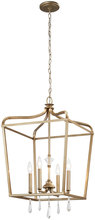  4448-582 - Laurel Estate - 4 Light Pendant(convertible To Semi Flush)