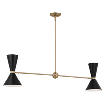  52569CPZBK - Linear Chandelier 4Lt