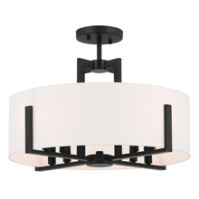  52592BK - Pendant/Semi Flush 8Lt