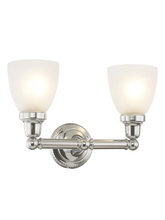  1022-05 - 2 Light Polished Chrome Bath Light