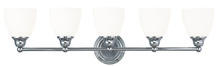  13665-05 - 5 Light Polished Chrome Bath Light