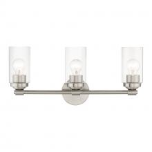  18083-91 - 3 Light Brushed Nickel Vanity Sconce