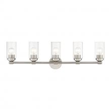  18085-91 - 5 Light Brushed Nickel Large Vanity Sconce