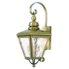 Livex Lighting 2031-01 - 2 Light AB Outdoor Wall Lantern