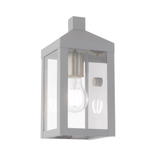  20581-80 - 1 Lt Nordic Gray Outdoor Wall Lantern