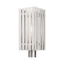  20756-91 - 1 Lt Brushed Nickel Outdoor Post Top Lantern