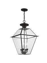  2387-04 - 4 Light Black Outdoor Chain Lantern