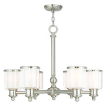  40206-91 - 6 Light Brushed Nickel Chandelier