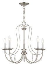  40865-91 - 5 Light Brushed Nickel Chandelier