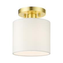  41094-12 - 1 Lt Satin Brass  Semi Flush