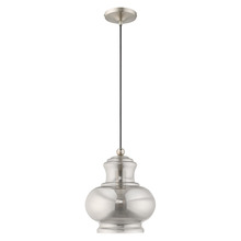  41243-91 - 1 Lt Brushed Nickel Mini Pendant