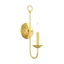  42681-02 - 1 Lt Polished Brass Wall Sconce