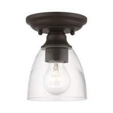  46331-07 - 1 Light Bronze Petite Semi-Flush