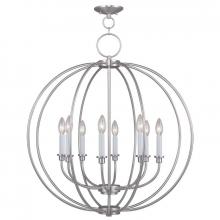  4668-91 - 8 Light Brushed Nickel Chandelier