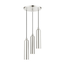  46753-91 - 3 Lt Brushed Nickel Pendant