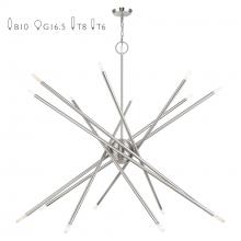  46758-91 - 16 Light Brushed Nickel Grande Foyer Chandelier