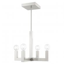  49214-91 - 4 Lt Brushed Nickel Chandelier