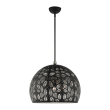  49544-04 - 3 Lt Black Pendant