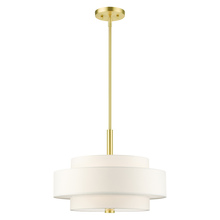  50874-12 - 4 Lt Satin Brass Chandelier