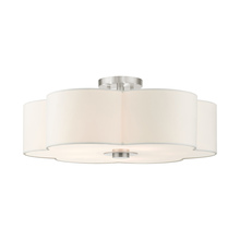  52158-91 - 5 Lt Brushed Nickel Semi Flush