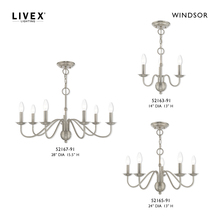  52163-91 - 3 Lt Brushed Nickel Mini Chandelier