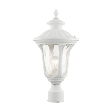  7855-13 - 1 Lt Textured White Outdoor Post Top Lantern