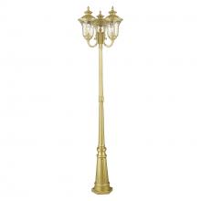  7866-33 - 3 Light Soft Gold Post Light