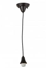  103441 - 5"W Textured Black 1 LT Pendant Hardware