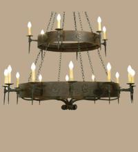  112829 - 72"W Warwick 18 LT Two Tier Chandelier