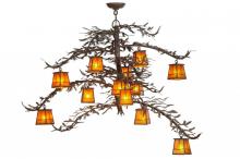 Meyda Green 113655 - 48" Wide Pine Branch Valley View 12 Light Chandelier