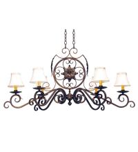  117410 - 48" Long Christabel 6 Light Oblong Chandelier