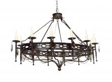  120261 - 60" Long Jasmine 12 LT Oblong Chandelier