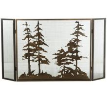 Meyda Green 126060 - 56"W X 30"H Tall Pines Fireplace Screen