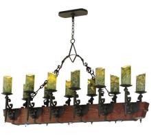  127486 - 60" Long Tudor Jadestone LED Chandelier