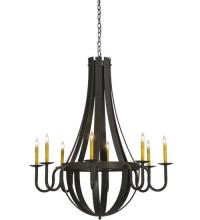 Meyda Green 127509 - 42"W Barrel Stave Metallo 8 LT Chandelier