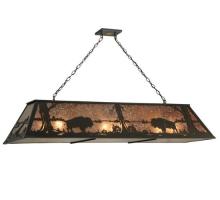  136776 - 62" Long Buffalo at Lake Oblong Pendant