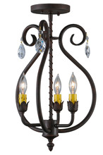  141643 - 12"W Antonia 3 LT Chandelier