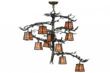  147381 - 39"W Pine Branch Valley View 10 LT Chandelier