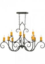  149373 - 48"L Clifton 10 LT Oblong Chandelier