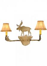 Meyda Green 151163 - 27" Wide Lone Moose 2 Light Wall Sconce