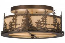  164390 - 16"W Tall Pines Flushmount