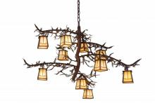  166759 - 39"W Pine Branch Valley View 10 LT Chandelier