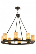  172274 - 36"W Loxley Jadestone 8 LT Chandelier