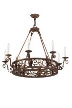  174909 - 36"W Delano 8 LT Chandelier