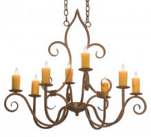  177156 - 36" Long Clifton 8 Light Oblong Chandelier