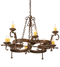  199184 - 42" Wide Andorra 8 Light Chandelier