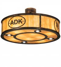  236547 - 36.5" Wide Personalized Adirondack Bank Pendant