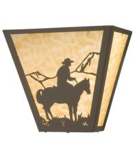 Meyda Green 23955 - 13" Wide Cowboy Wall Sconce