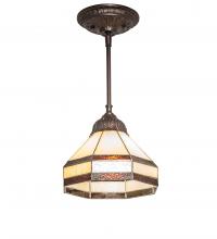 Meyda Green 244869 - 8" Wide Topridge Mini Pendant